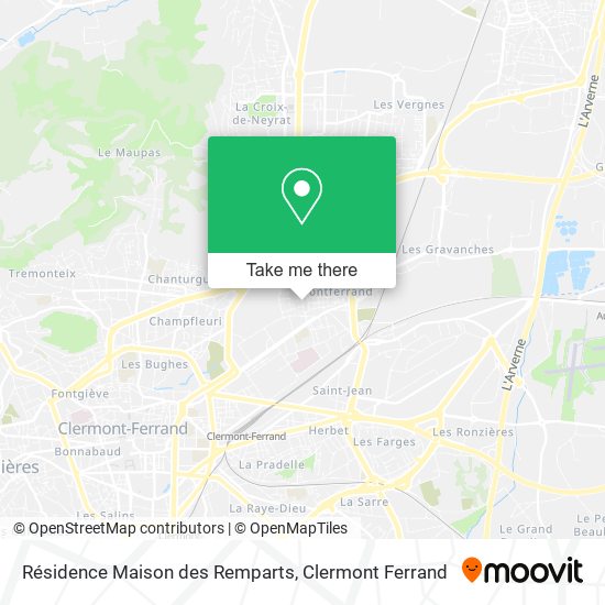 Résidence Maison des Remparts map