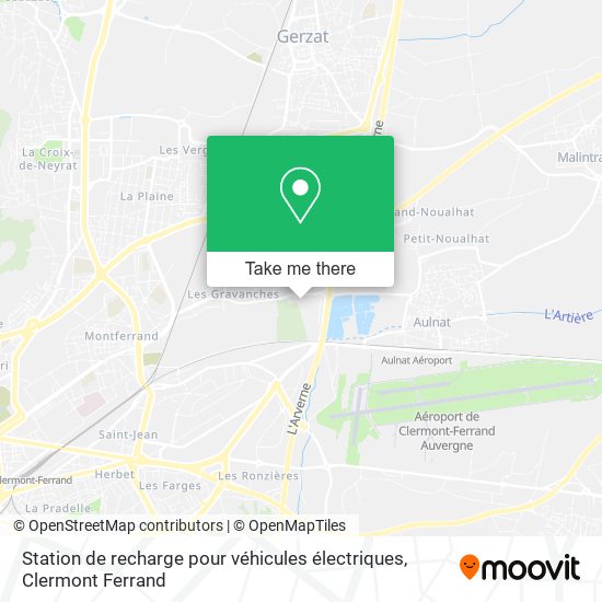 Station de recharge pour véhicules électriques map