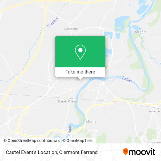 Castel Event's Location map