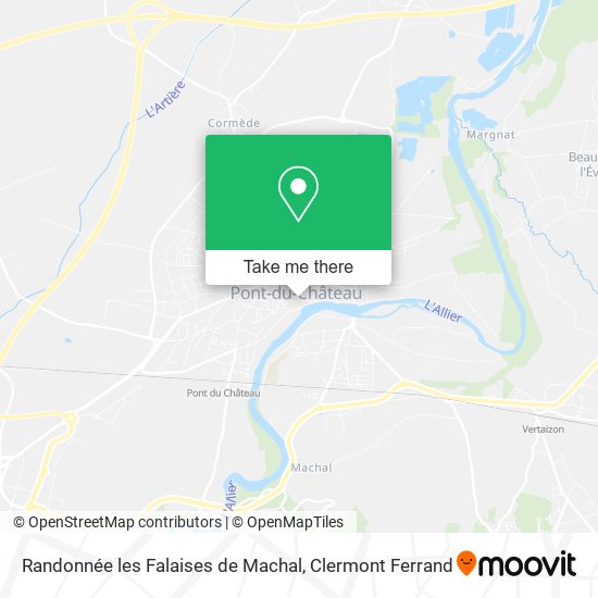 Randonnée les Falaises de Machal map