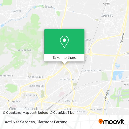 Acti Net Services map
