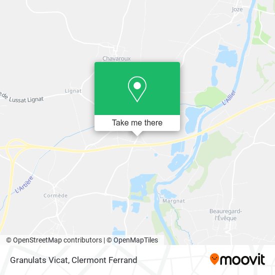 Granulats Vicat map