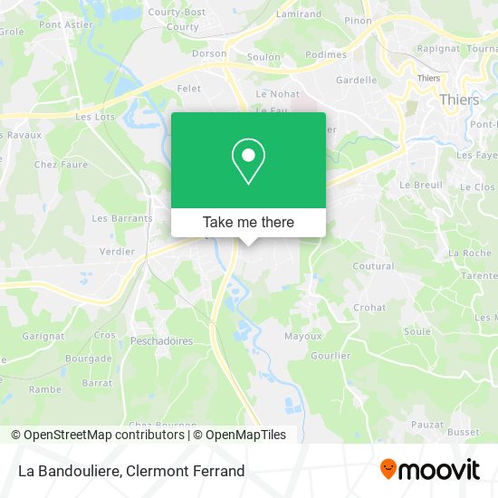 La Bandouliere map