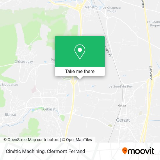 Cinétic Machining map