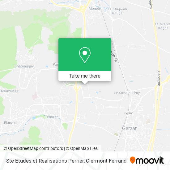 Ste Etudes et Realisations Perrier map