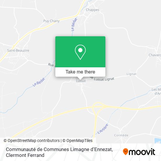 Communauté de Communes Limagne d'Ennezat map
