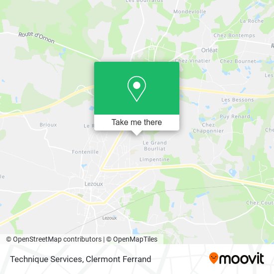 Technique Services map