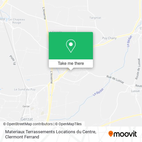 Materiaux Terrassements Locations du Centre map