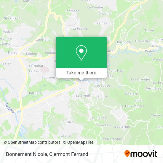 Bonnement Nicole map