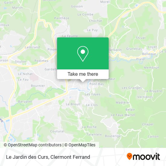 Le Jardin des Curs map