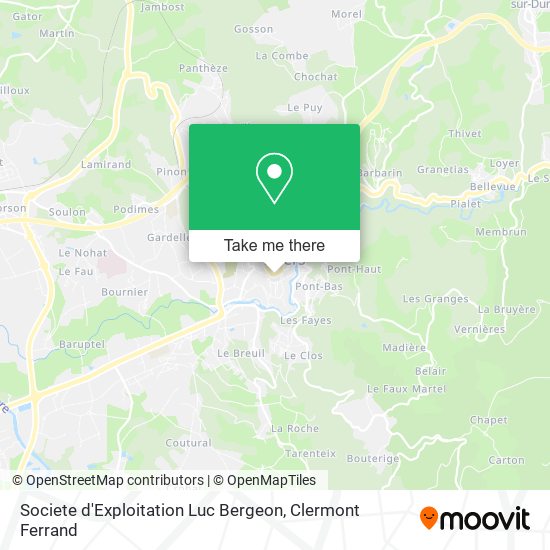 Mapa Societe d'Exploitation Luc Bergeon
