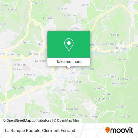 La Banque Postale map