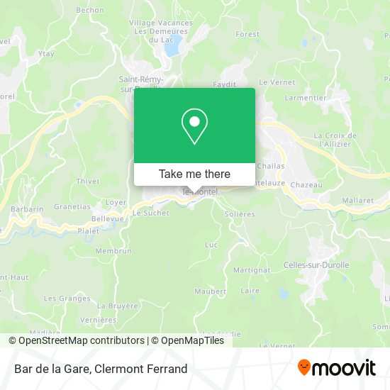 Bar de la Gare map