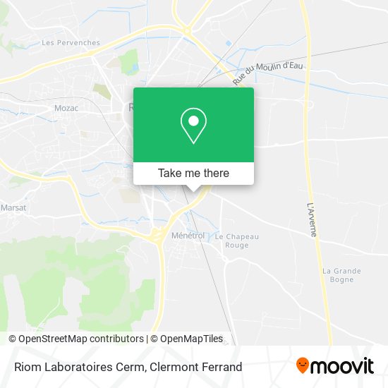 Riom Laboratoires Cerm map