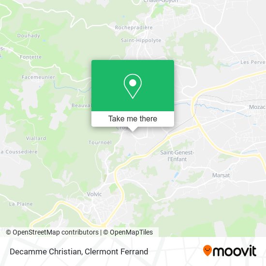 Decamme Christian map