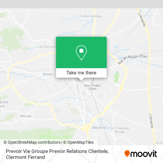 Prevoir Vie Groupe Prevoir Relations Clientele map
