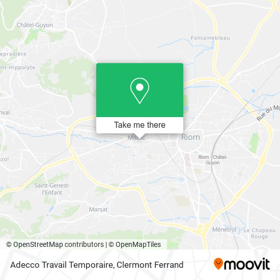 Adecco Travail Temporaire map
