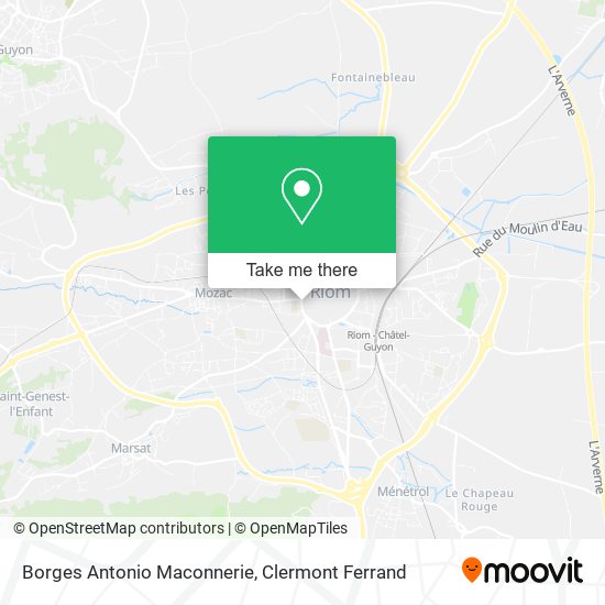 Borges Antonio Maconnerie map