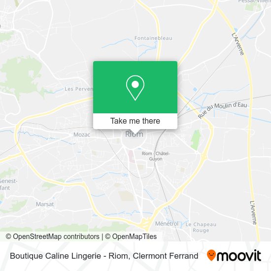 Boutique Caline Lingerie - Riom map