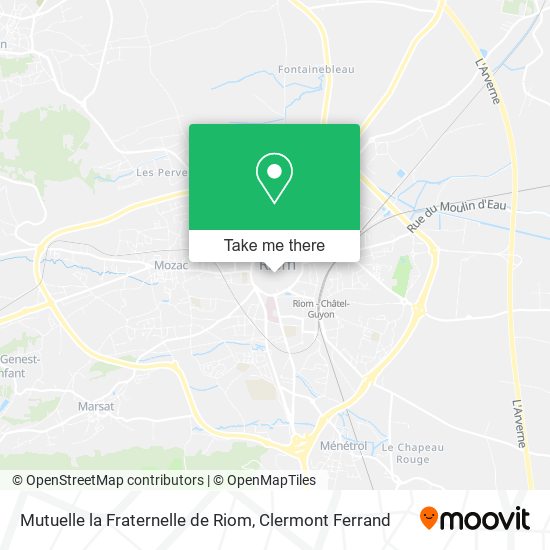 Mutuelle la Fraternelle de Riom map