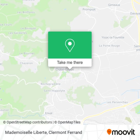Mademoiselle Liberte map