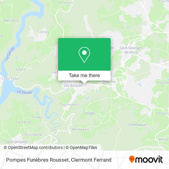 Pompes Funèbres Rousset map