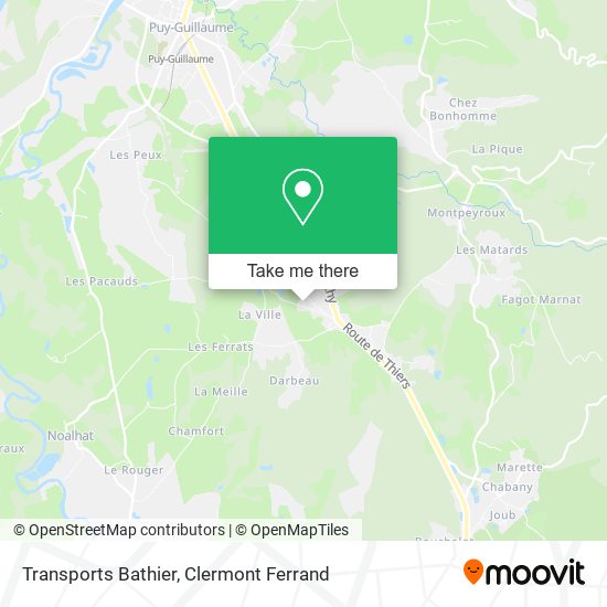 Transports Bathier map