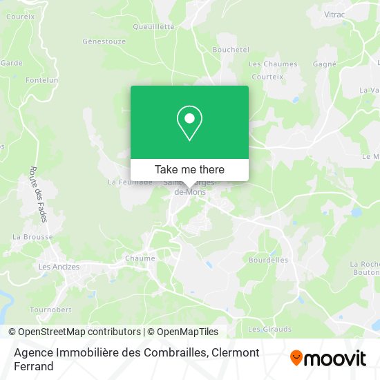 Agence Immobilière des Combrailles map