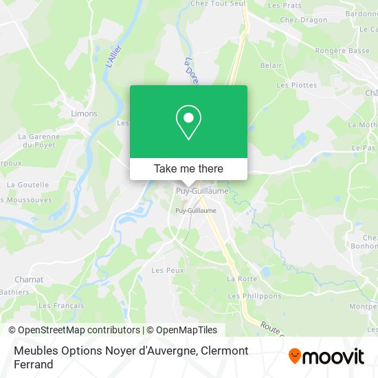 Meubles Options Noyer d'Auvergne map