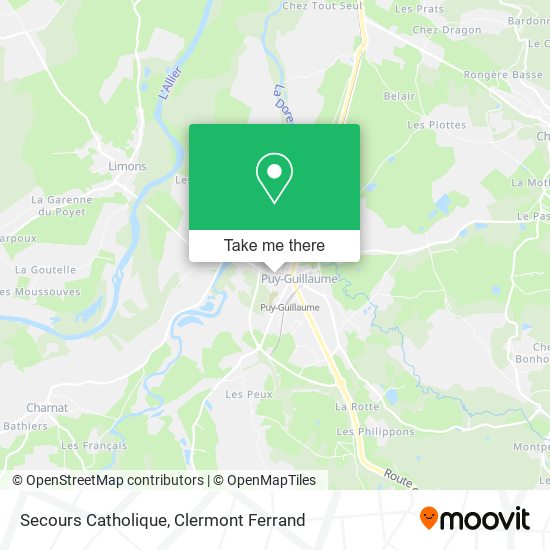 Secours Catholique map