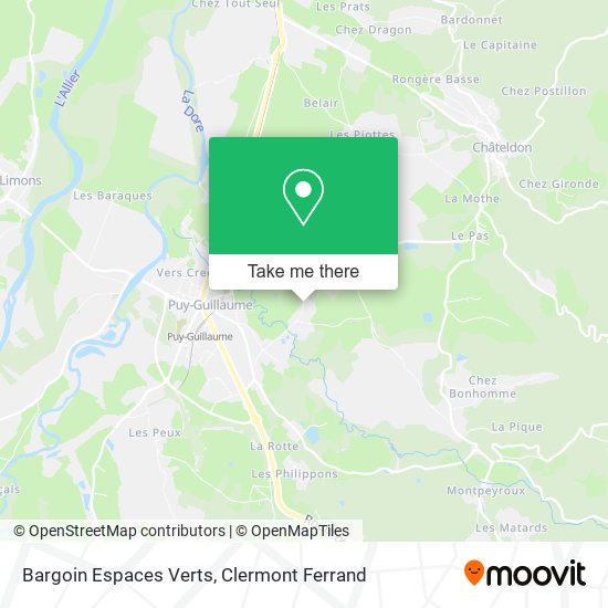Bargoin Espaces Verts map