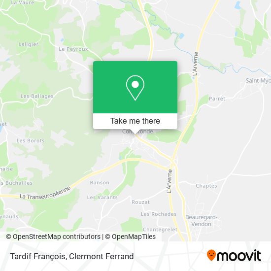 Tardif François map