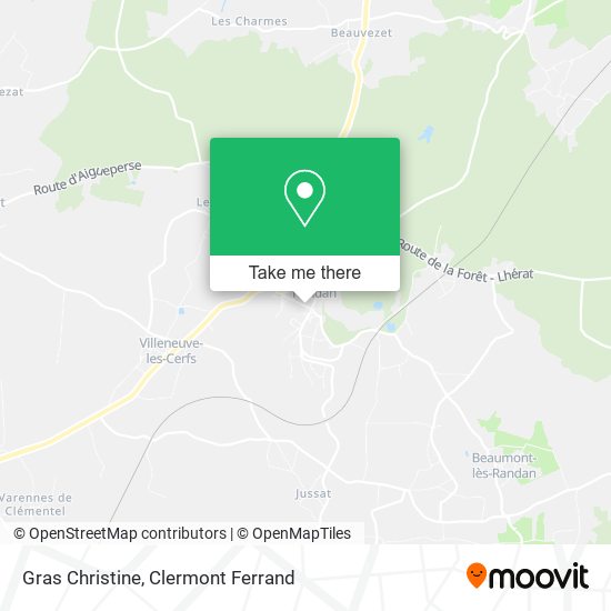 Gras Christine map