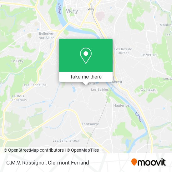 C.M.V. Rossignol map