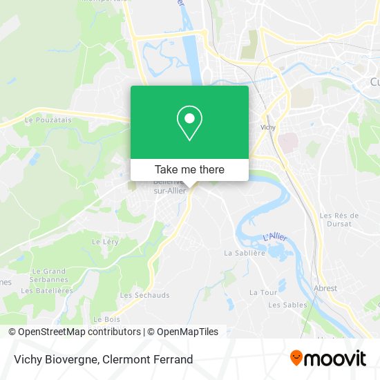 Vichy Biovergne map