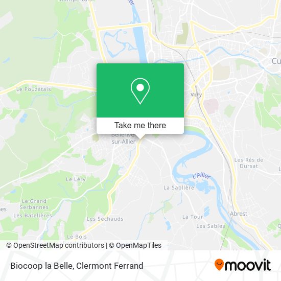 Biocoop la Belle map