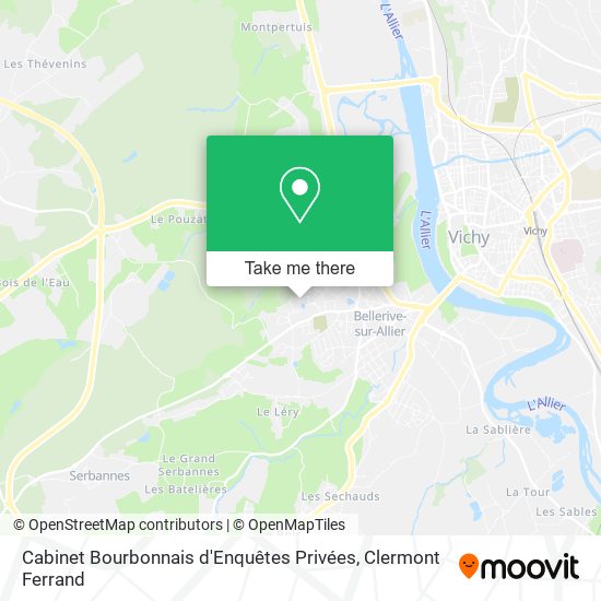 Cabinet Bourbonnais d'Enquêtes Privées map