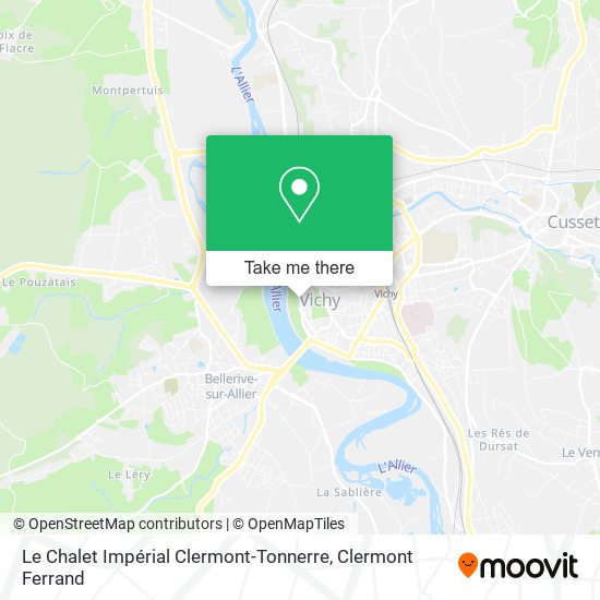 Le Chalet Impérial Clermont-Tonnerre map