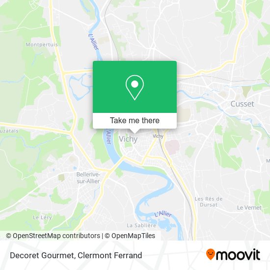Decoret Gourmet map