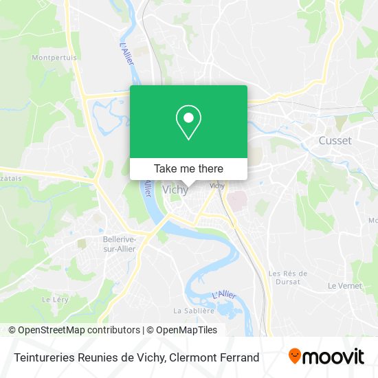 Teintureries Reunies de Vichy map