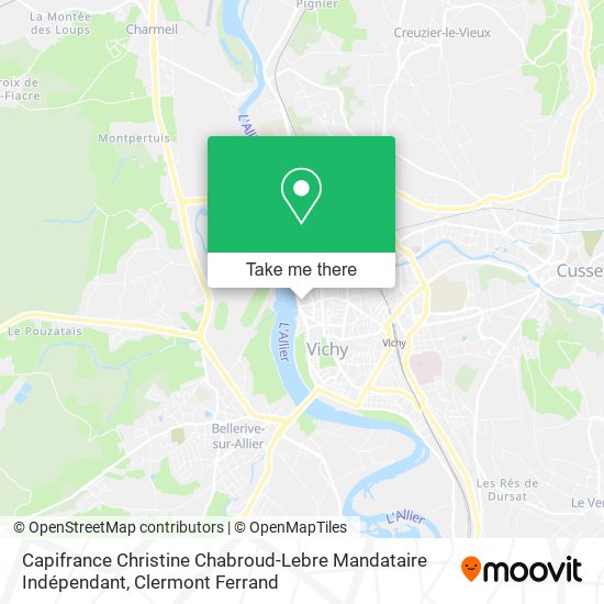 Capifrance Christine Chabroud-Lebre Mandataire Indépendant map