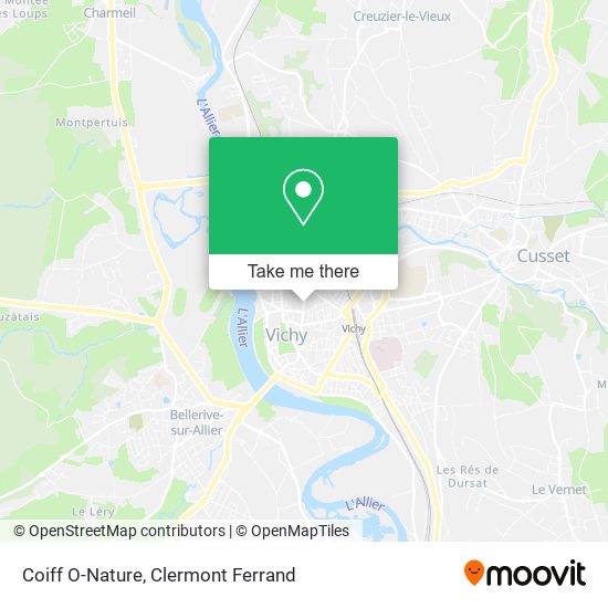 Coiff O-Nature map