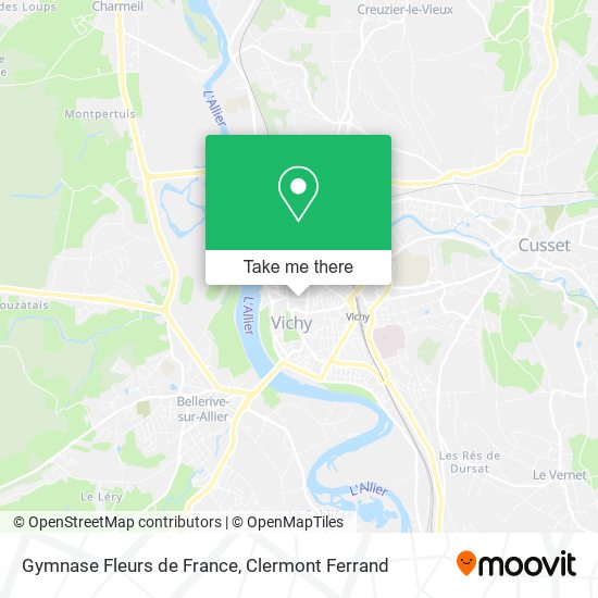 Gymnase Fleurs de France map