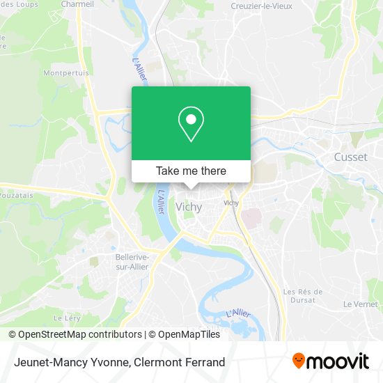 Jeunet-Mancy Yvonne map