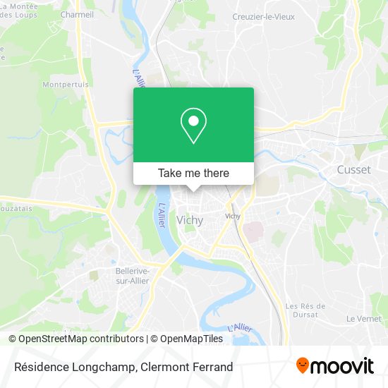 Résidence Longchamp map