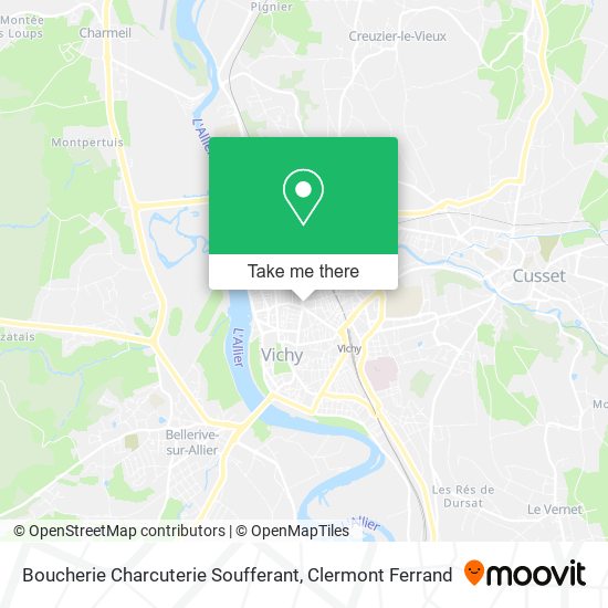 Boucherie Charcuterie Soufferant map