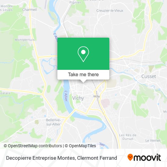 Decopierre Entreprise Montes map