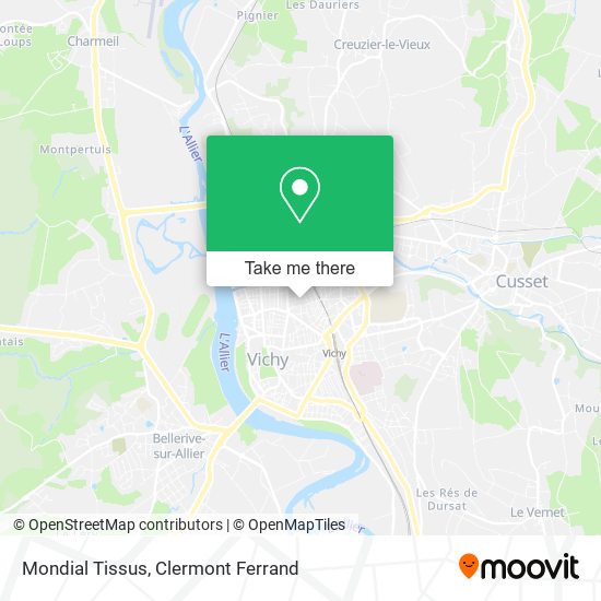 Mondial Tissus map