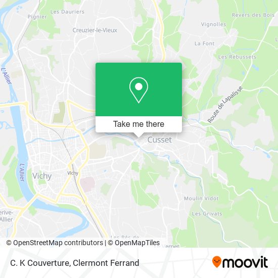 C. K Couverture map
