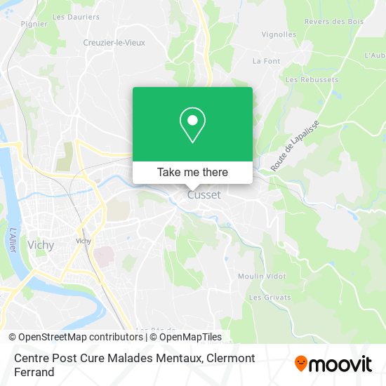 Centre Post Cure Malades Mentaux map
